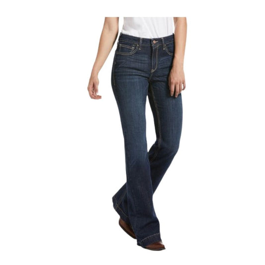 Ariat Women's High Rise Ella Slim Trouser Jeans - Rascal
