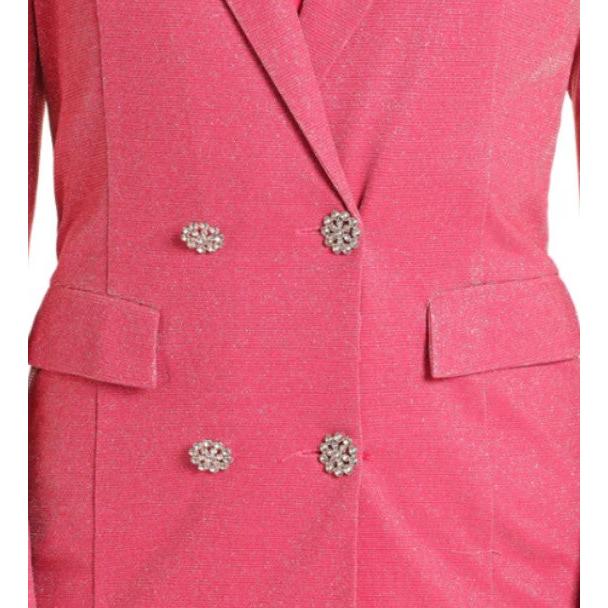 Rock & Roll Women's Iridescent Blazer Dress- Pink