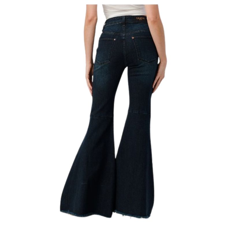 Grace in LA Women's Dark Flare Jeans