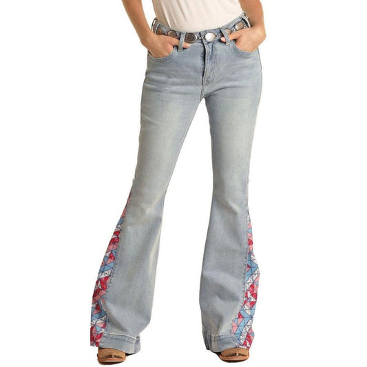 Hooey Women's Patch High Rise Trousers