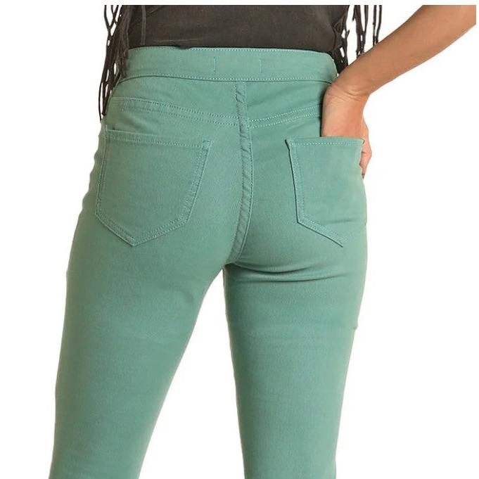 Rock & Roll Women's Turquoise Button Flare