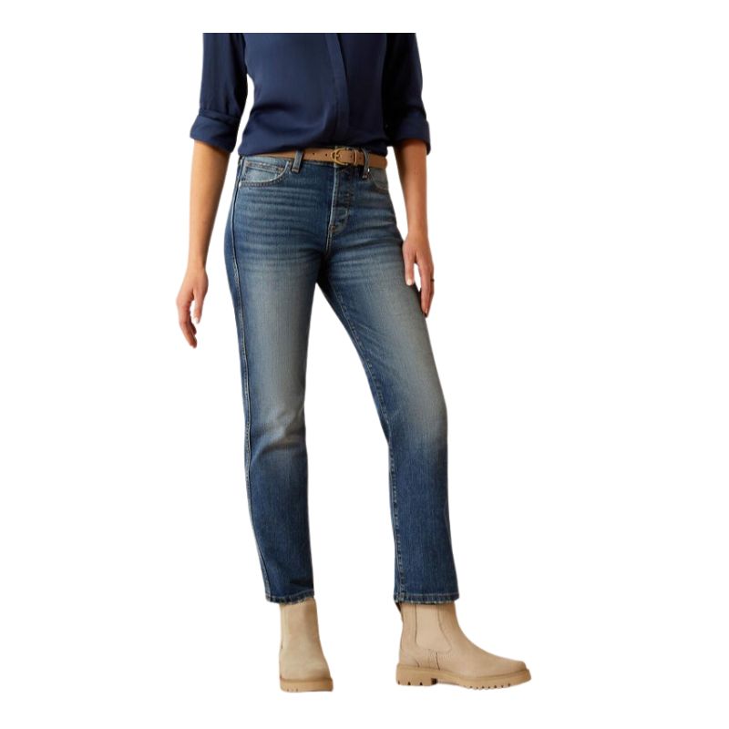 Ariat Women's High Rise Bridle Slim Straight Jean - Seattle - Irvine Tack & Western Wear