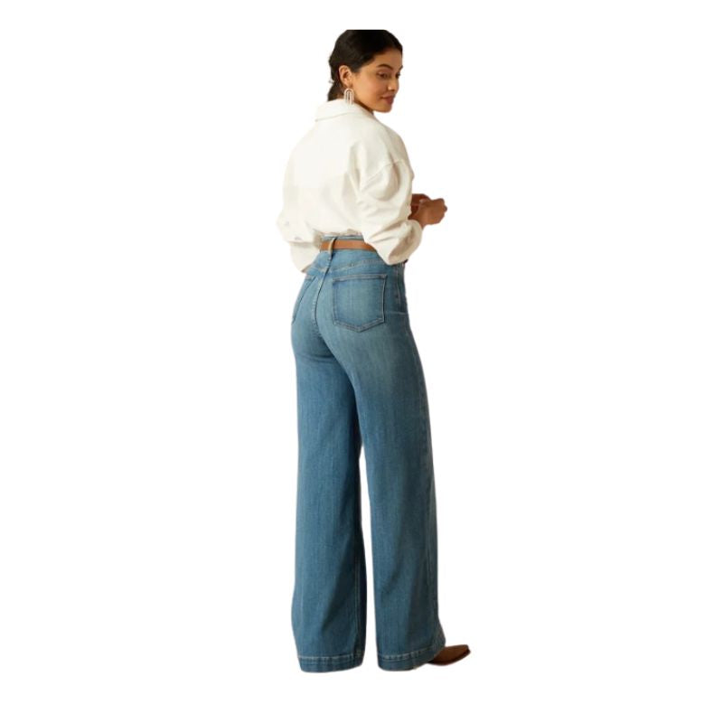 Ariat Women's Ultra High Rise Sloane Wide Leg Jeans-Delaware