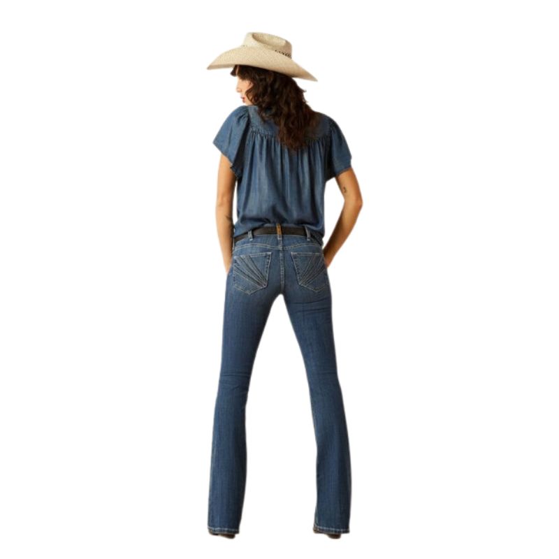 Ariat Women's Perfect Rise Christine Flare Jeans- Siren