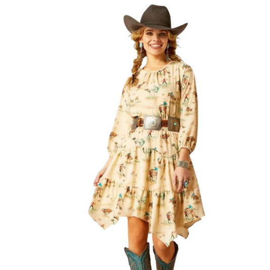 Ariat Women's Retro Ranch Print Dress