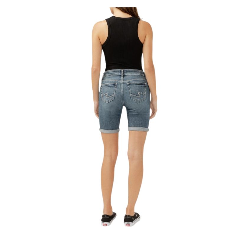 Silver Women's Elyse Bermuda Shorts- Indigo