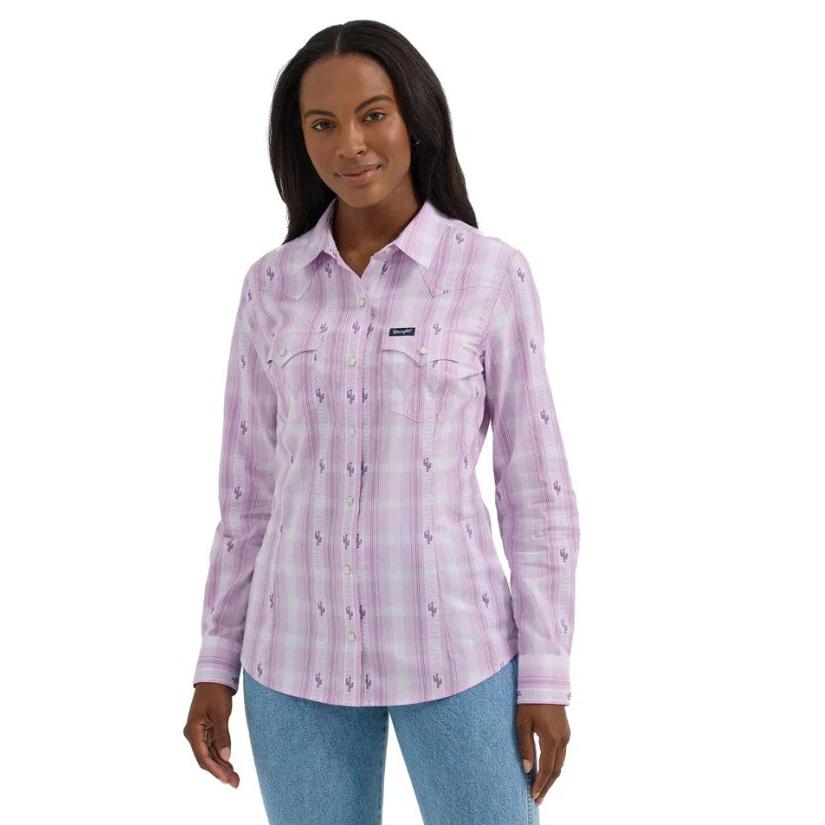 Wrangler Women's Retro Punch Top- Purple
