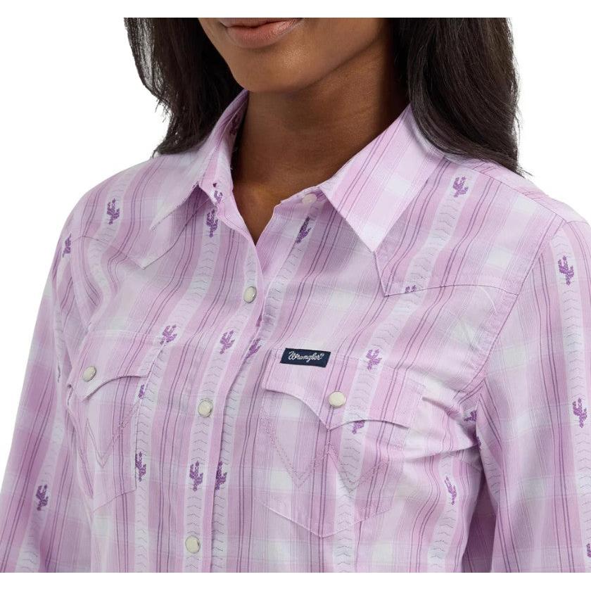 Wrangler Women's Retro Punch Top- Purple