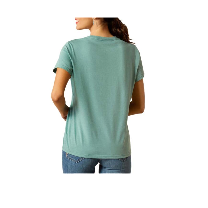 Ariat Women's Garden Boot T-Shirt - Ocean Blue Heather