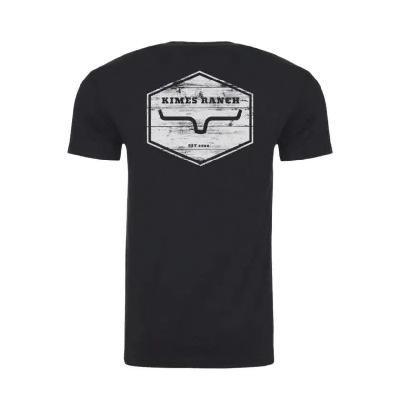 Kimes Ranch Men's Wooden Hex Tee Shirt - Multiple Colours