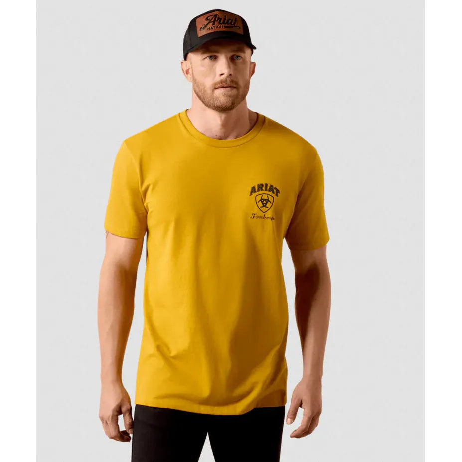 Ariat Men's Farm League Short Sleeve Tee Shirt- Chi Tea