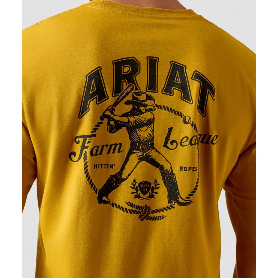 Ariat Men's Farm League Short Sleeve Tee Shirt- Chi Tea