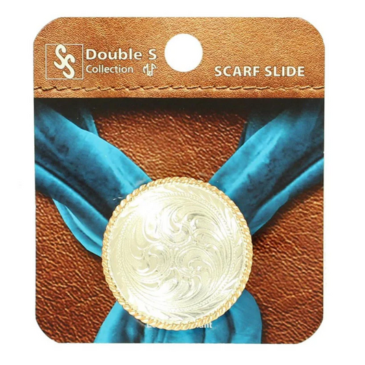 M&F Western Scarf Slide Concho Roped Edge