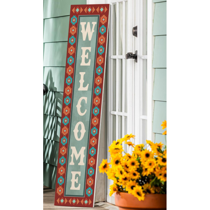 Evergreen 46" Southwest Porch Welcome Sign
