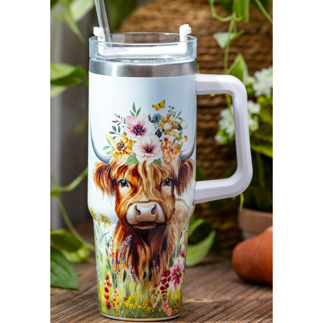 Evergreen Hillside Pasture 30 oz Double Wall Stainless Trenta Cup