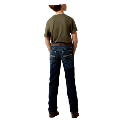 Ariat Boy's B5 Slim Kenneth Straight Leg Jeans- Mineral Blue