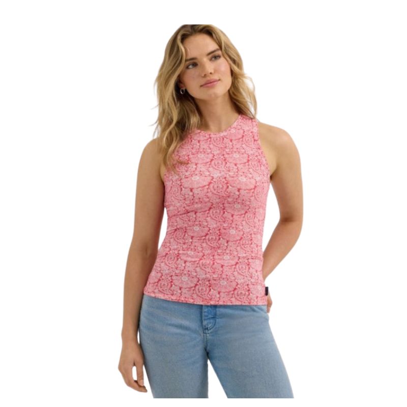 Wrangler Women's Retro Americana  Goddess Tank- Red