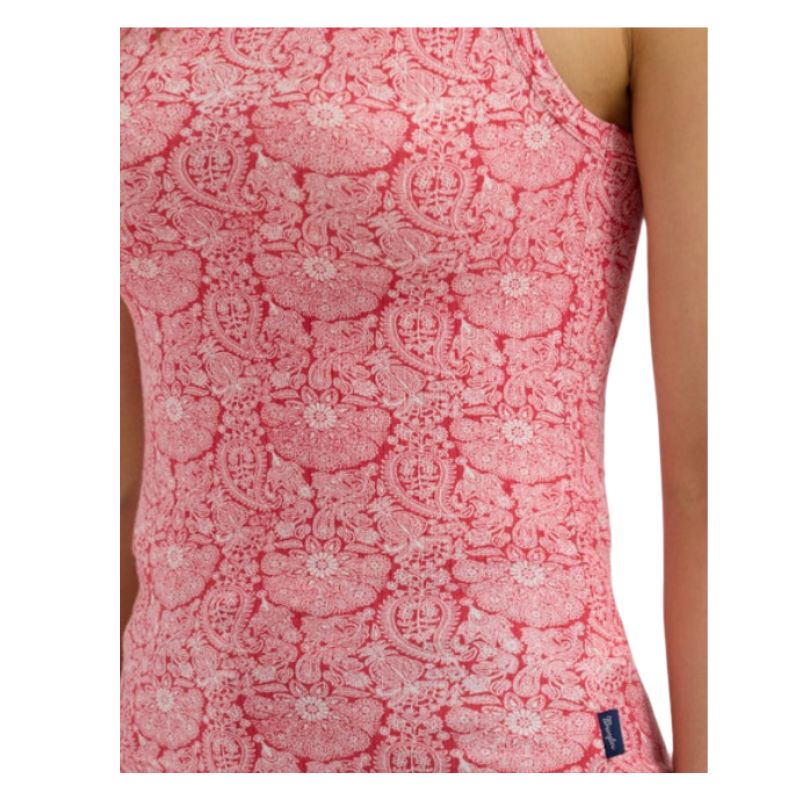 Wrangler Women's Retro Americana  Goddess Tank- Red