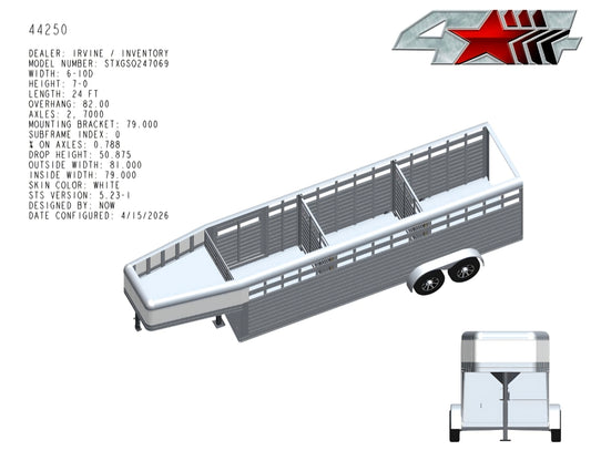 2027 4-Star 24' Stock Trailer