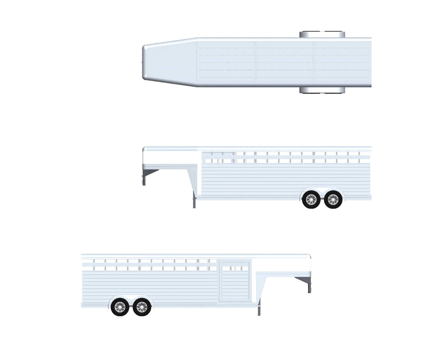 2027 4-Star 24' Stock Trailer