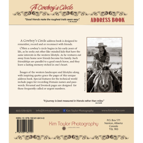 A Cowboys Circle Address Book