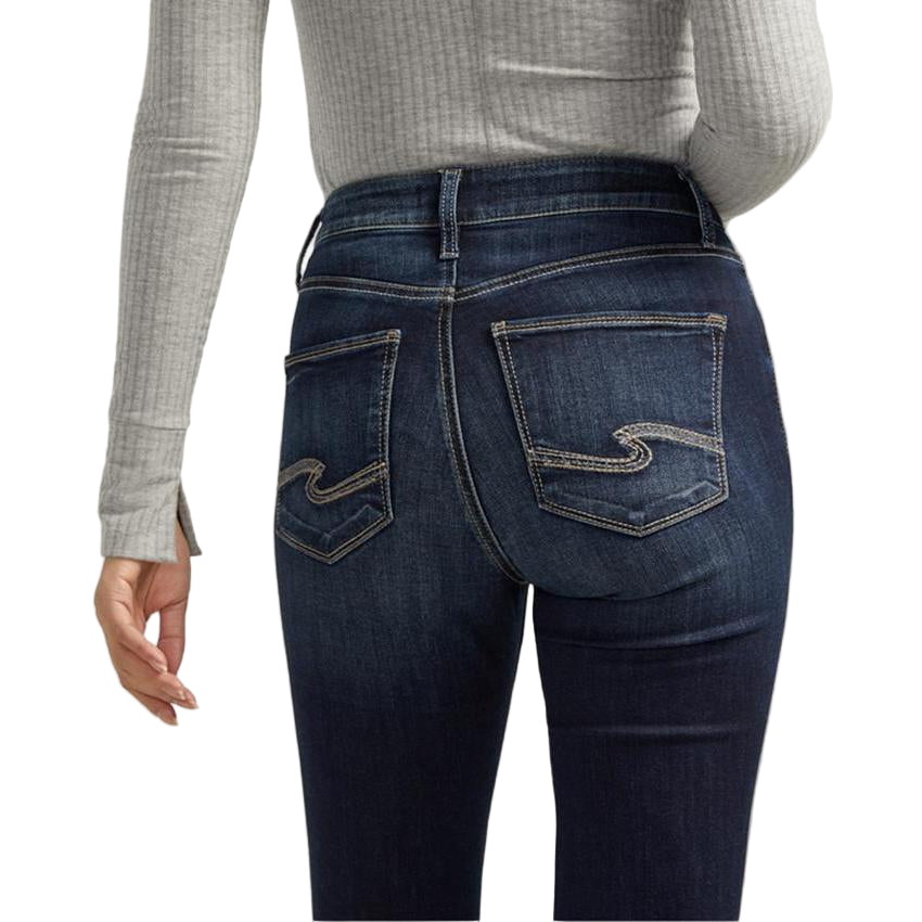 Silver Women's Avery High Rise Slim Boot Cut Jean - Indigo