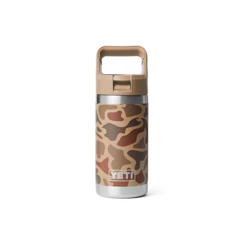 YETI Rambler Jr. 355 mL Kids Water Bottle with Straw Cap - Wetlands Camo