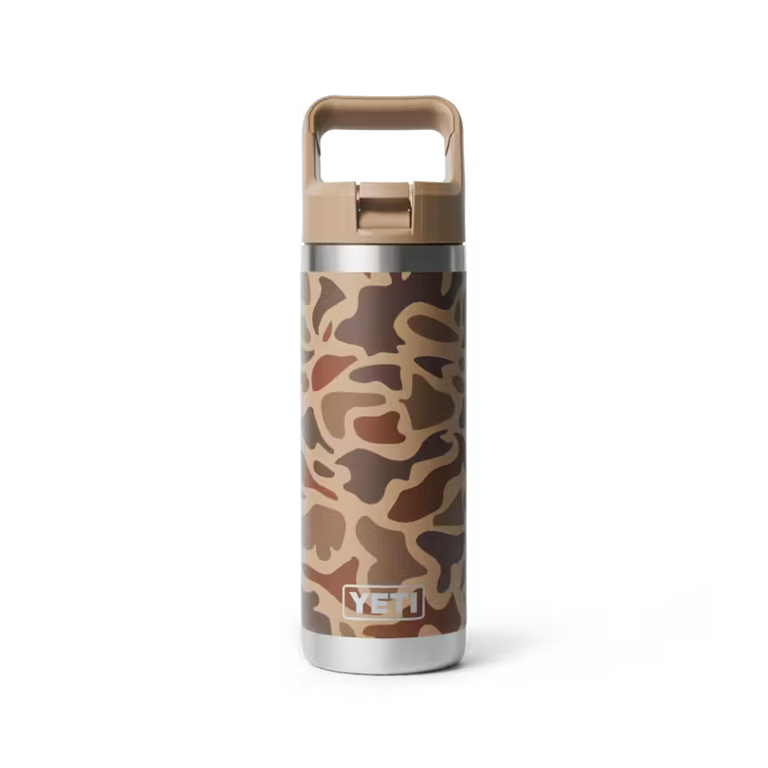 YETI Rambler 532 mL Water Bottle with Straw Cap - Wetlands Camo