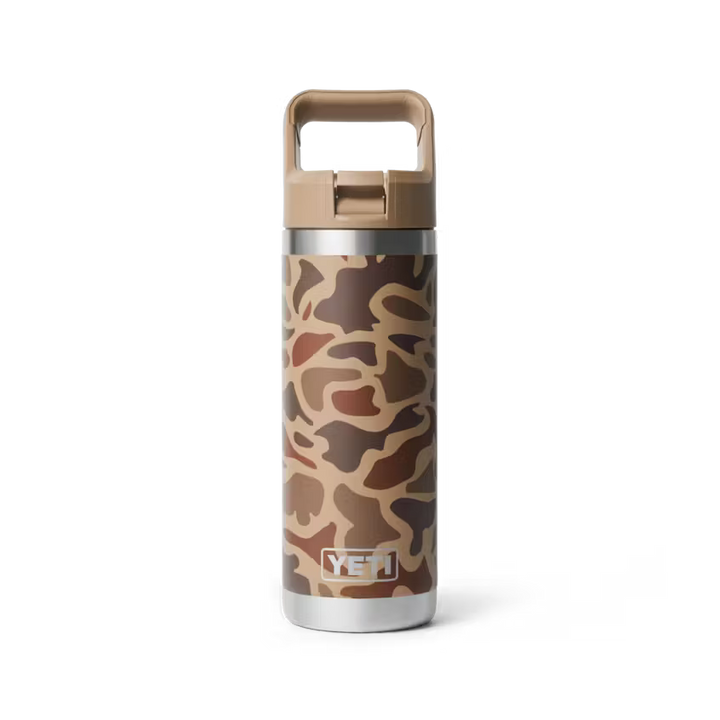 YETI Rambler 532 mL Water Bottle with Straw Cap - Wetlands Camo