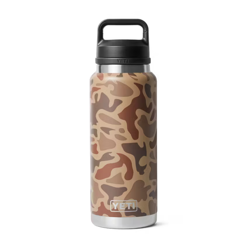 Yeti Rambler 1L Bottle with Chug Cap - Wetlands Camo