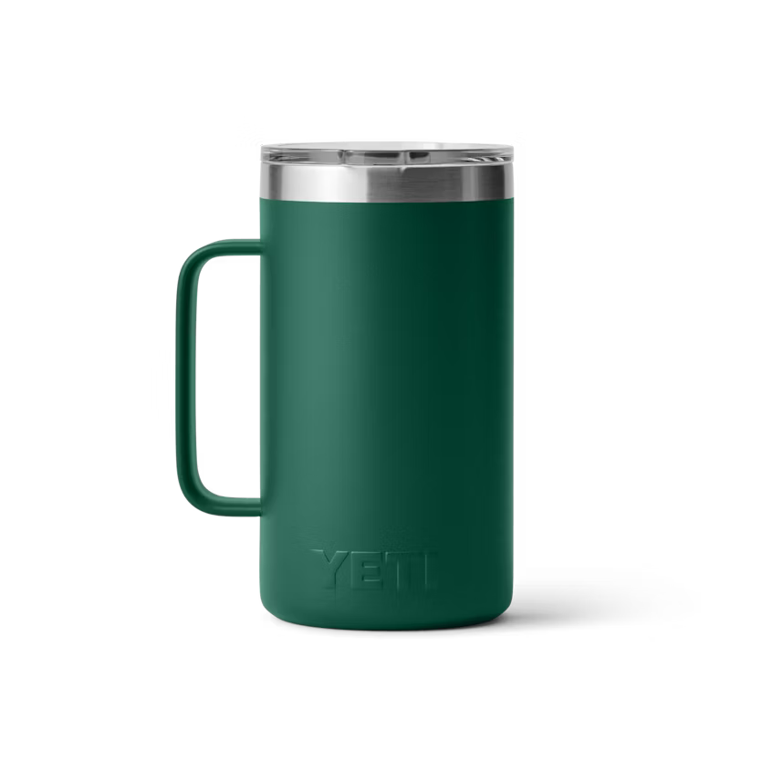 Yeti Rambler 710ml Mug w/Magslider Lid - Black Forest Green