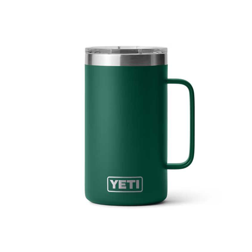 Yeti Rambler 710ml Mug w/Magslider Lid - Black Forest Green