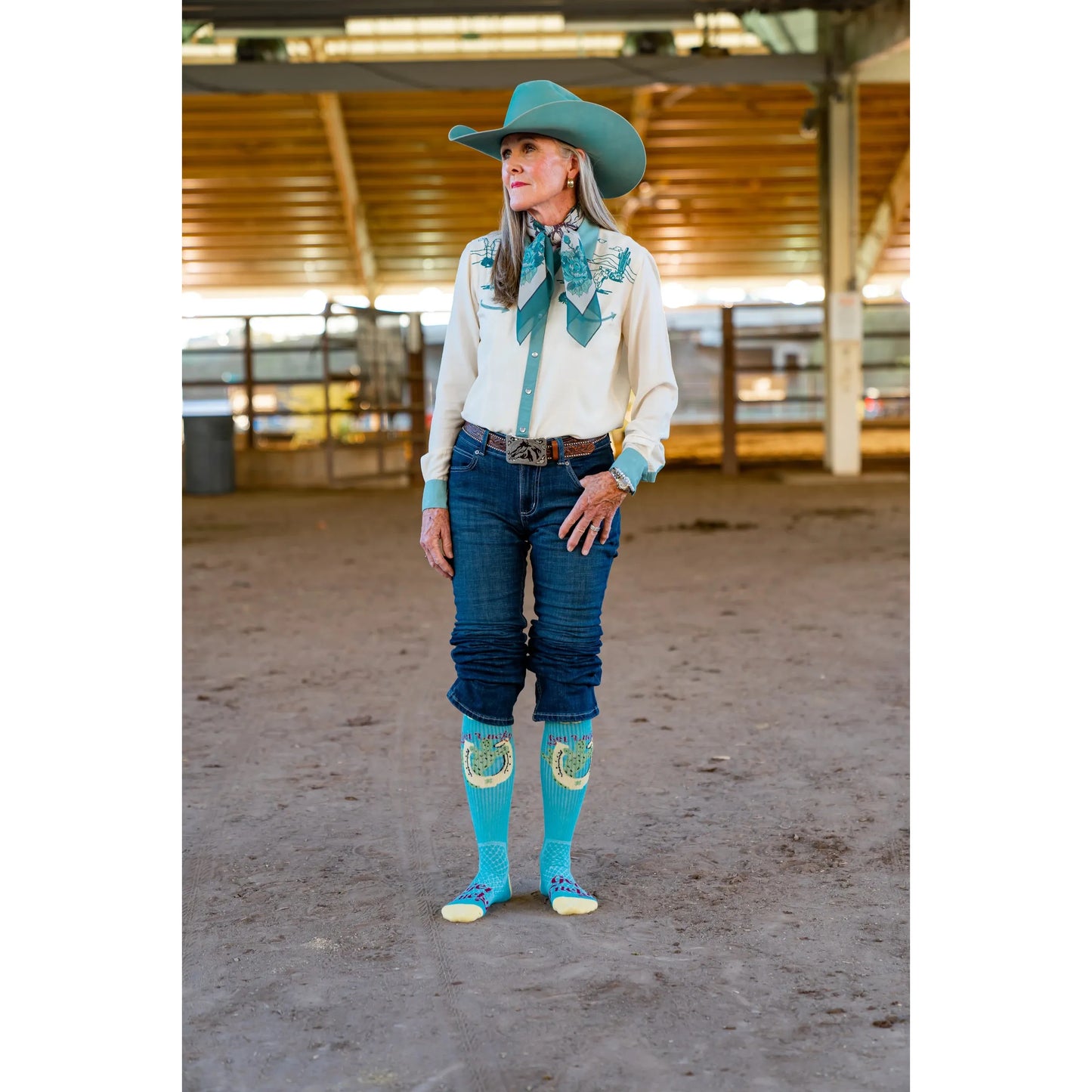 Lucky Chuck Get Lucky Aqua Performance Boot Socks