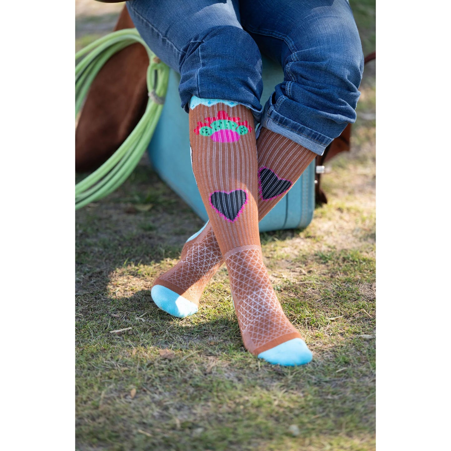 Lucky Chuck Viva Diva Rebel Performance Boot Socks