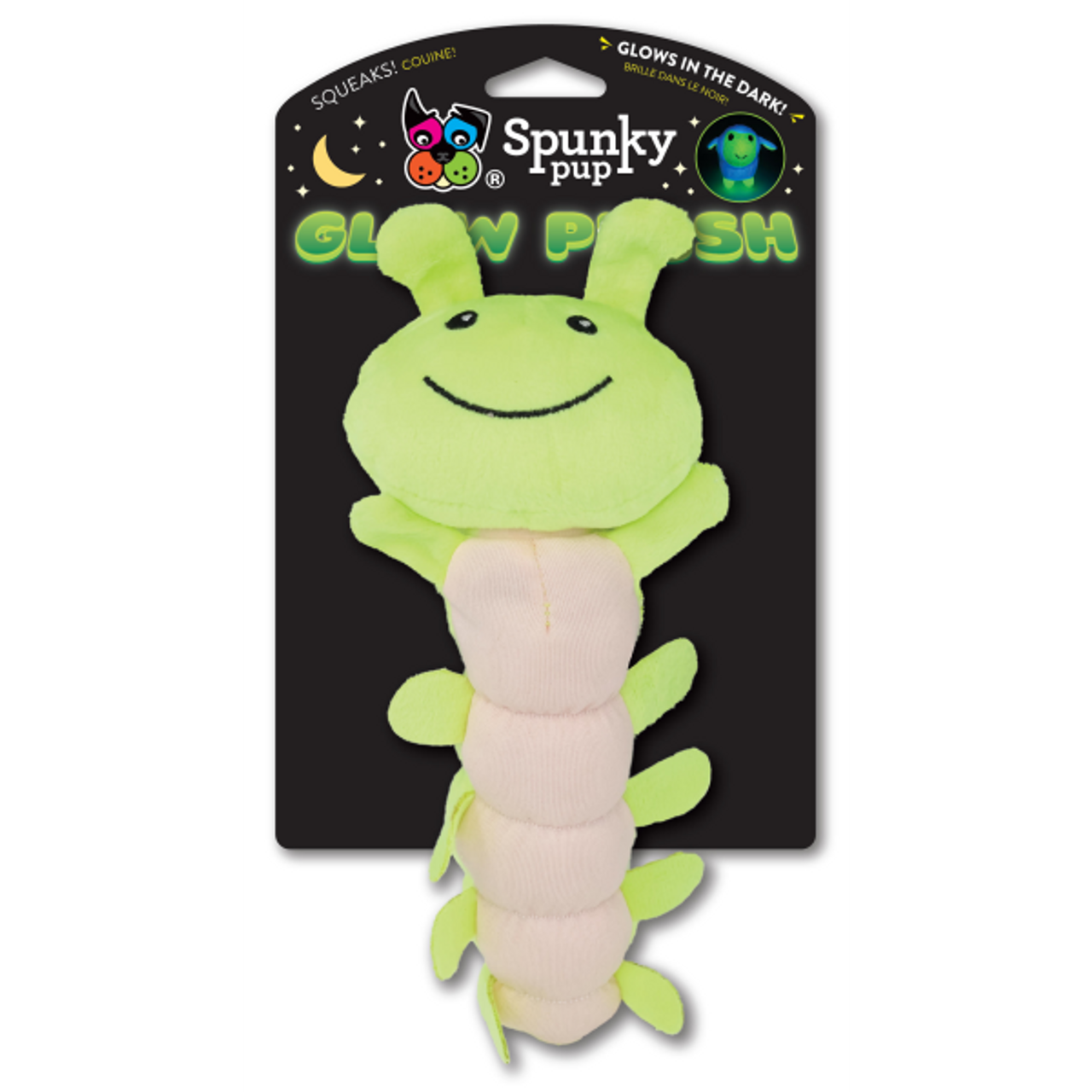 Spunky Pip Glow Plush Caterpillar-Small