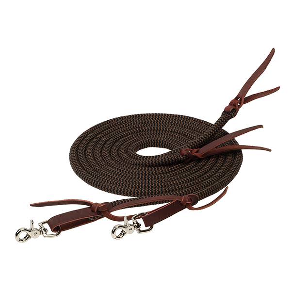 Weaver EcoLuxe Bamboo 1/2" x 8' Split Reins - Assorted Colours