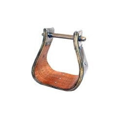 AHE X-Wide Wood Bell Stirrup w/ SS Wrap