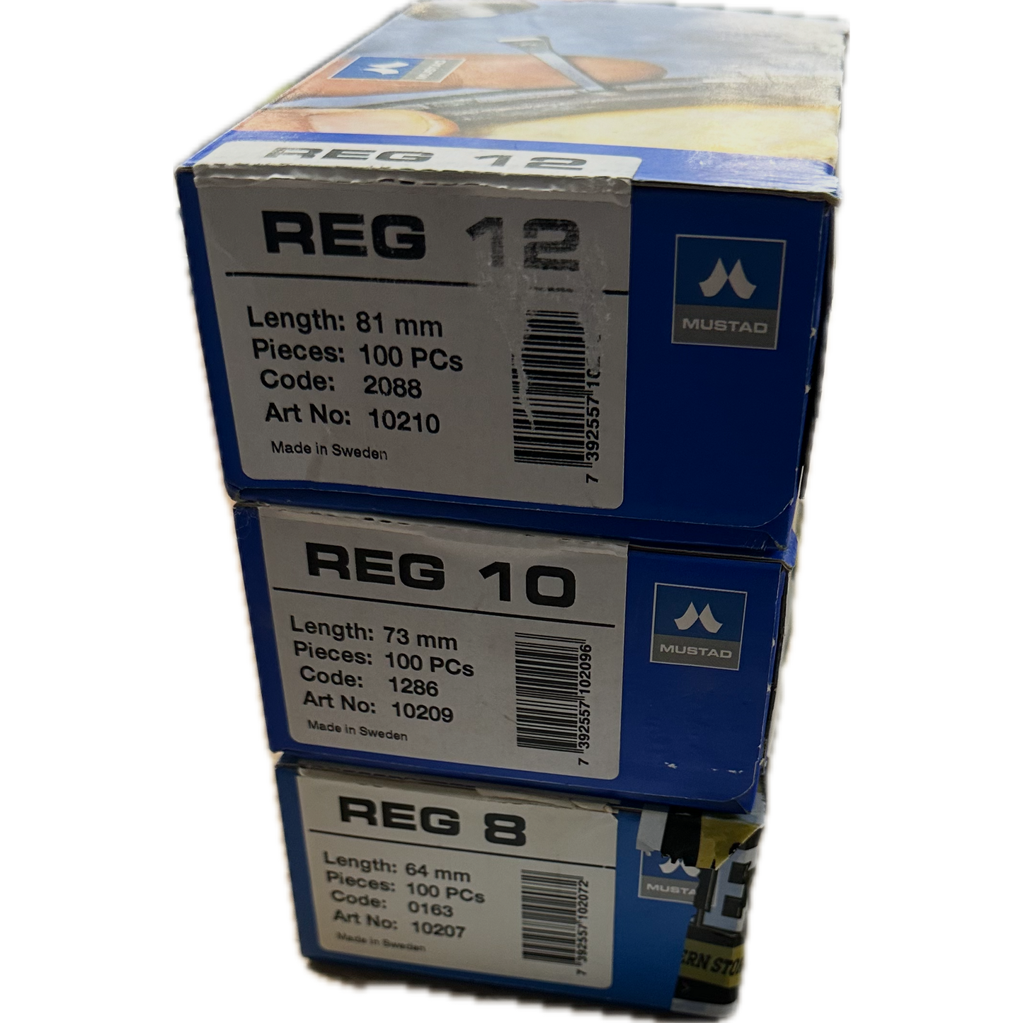 Mustad REG Nails 100 pce