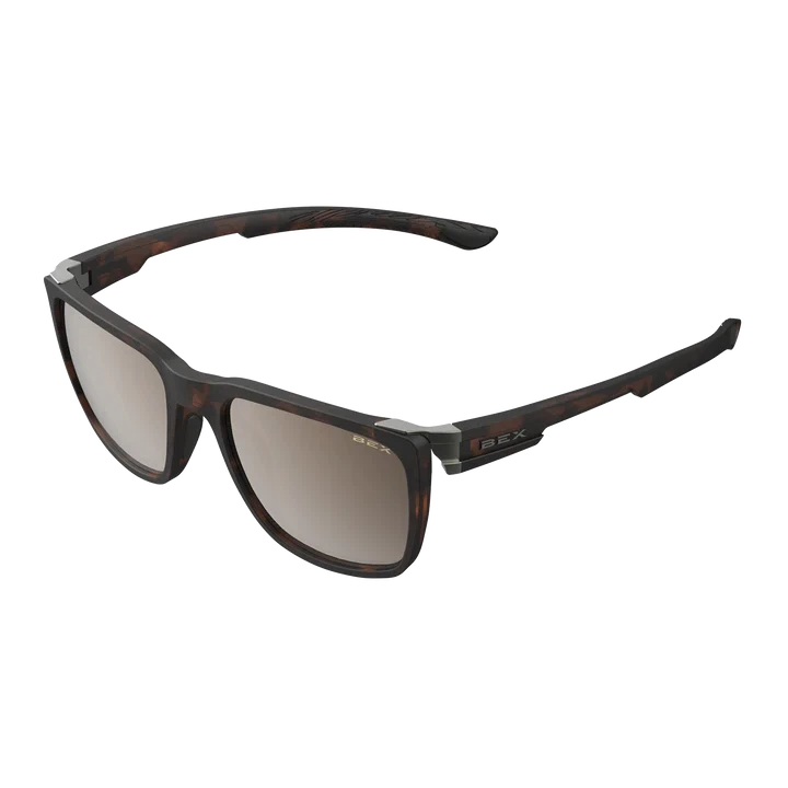 BEX Adams Sunglasses - Tortoise Brown/Brown (Silver Flash)