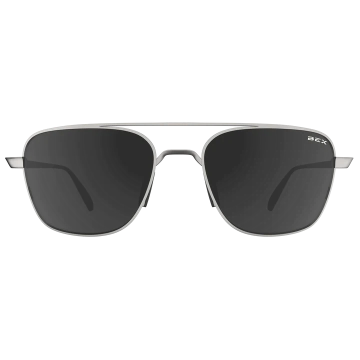 Bex Mach Sunglasses - Matte Silver/Gray