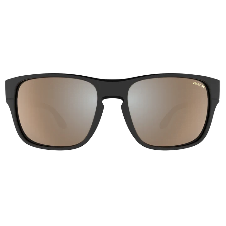 BEX Mica Sunglasses - Black/Brown (Silver Flash)