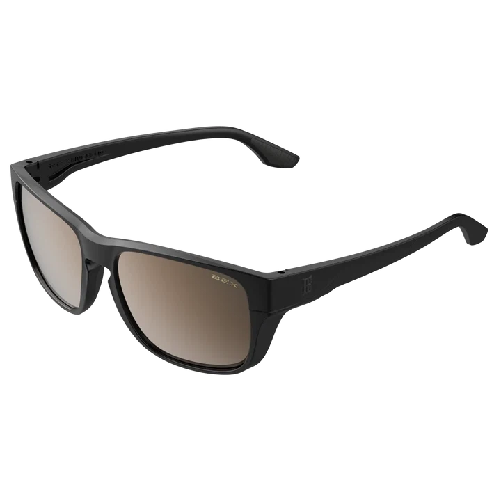 BEX Mica Sunglasses - Black/Brown (Silver Flash)