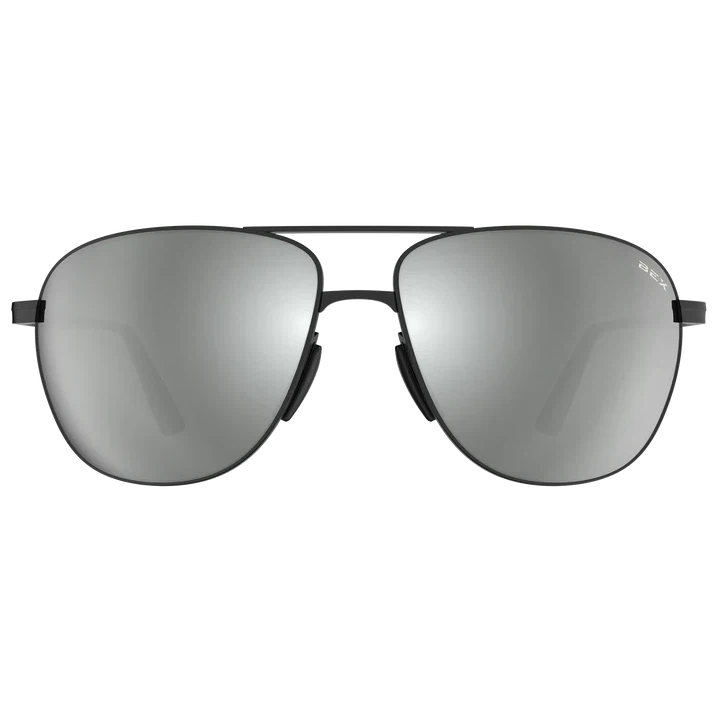 BEX Nova Sunglasses - Matte Black/Grey (Silver Flash)