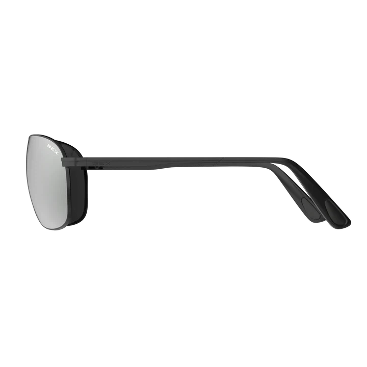 BEX Nova Sunglasses - Matte Black/Grey (Silver Flash)
