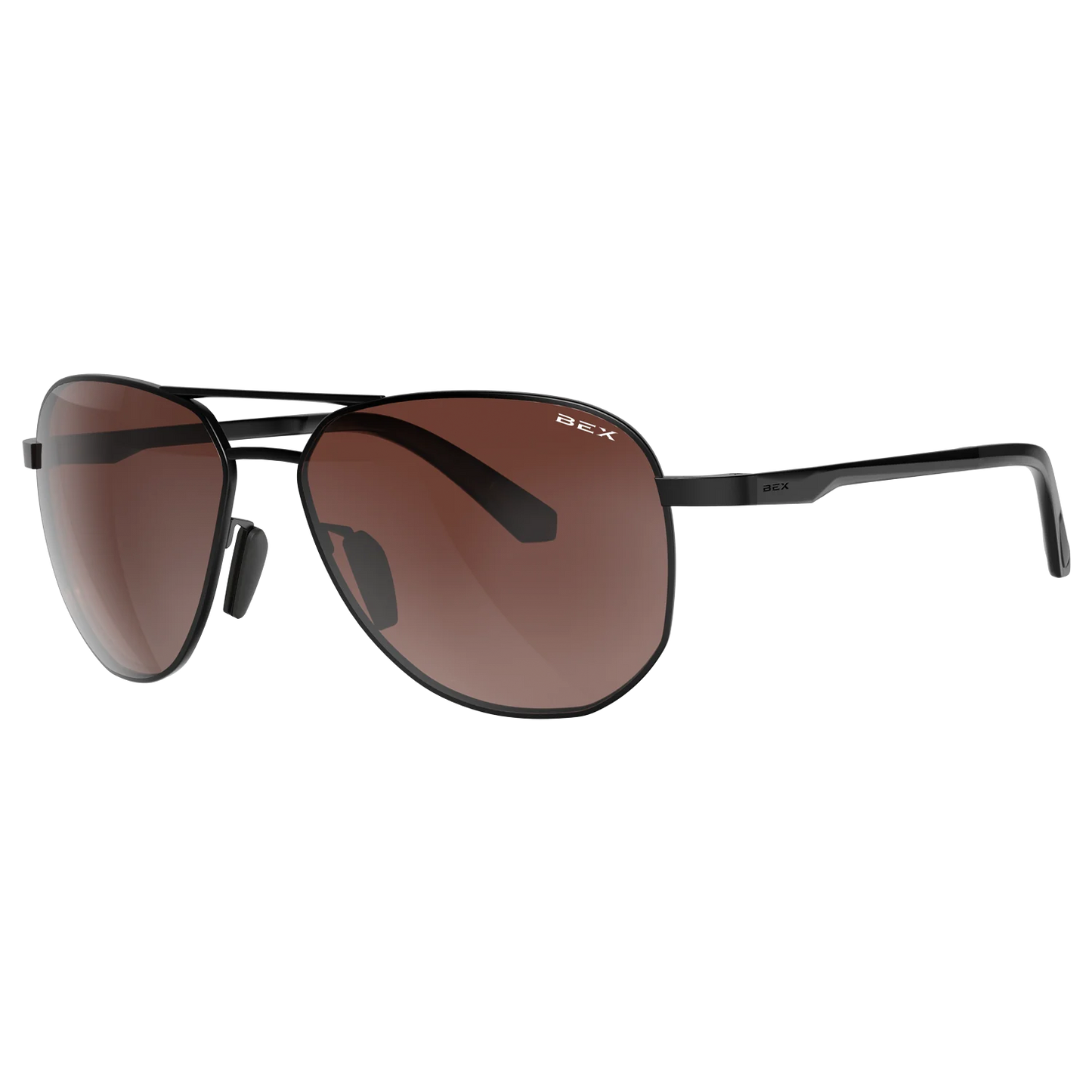 BEX Welvis Sunglasses - Black/Brown/Silver