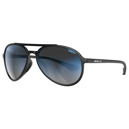 BEX Wesley Lite Sunglasses - Black/Gray/Blue Silver
