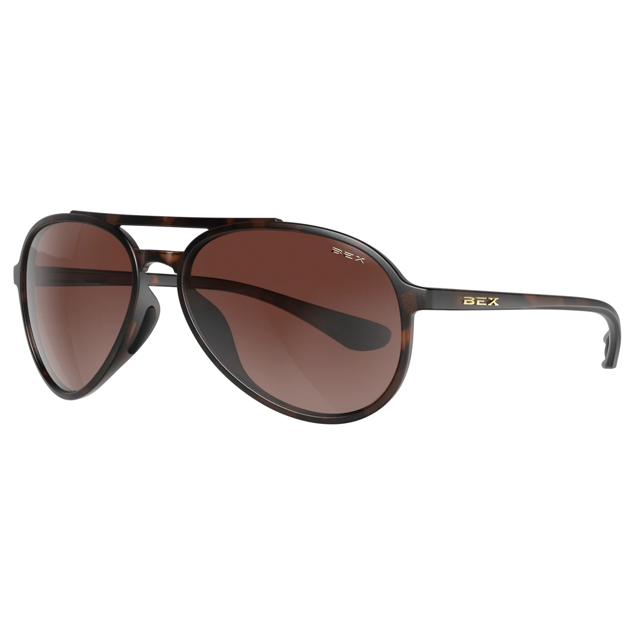 BEX Wesley Lite Sunglasses - Tortoise Brown/Brown/Silver