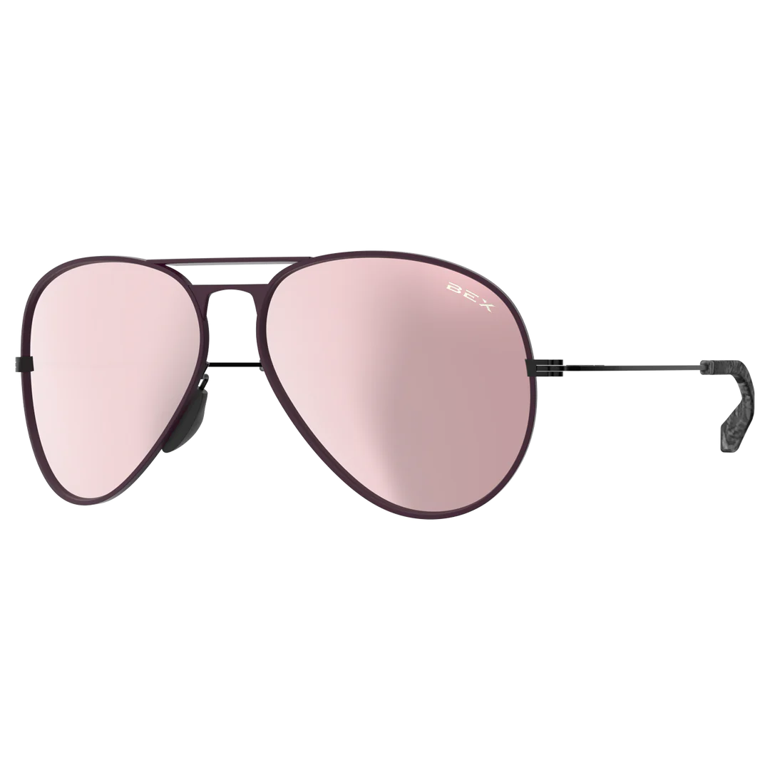 BEX Wesley Sunglasses - Burgandy/Gold