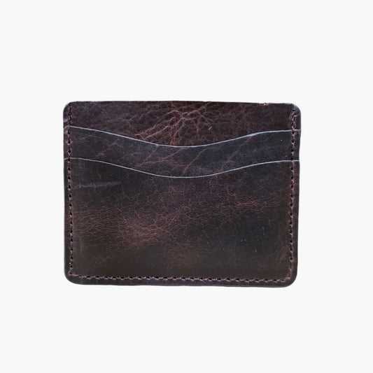 Vintage Bison Card Case-Mocha