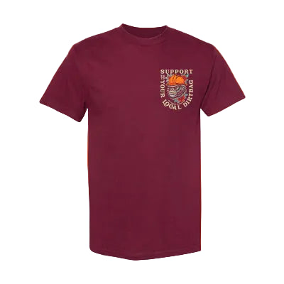 Ruthless Rednecks Ape Shift Short Sleeve Tee Shirt - Burgundy